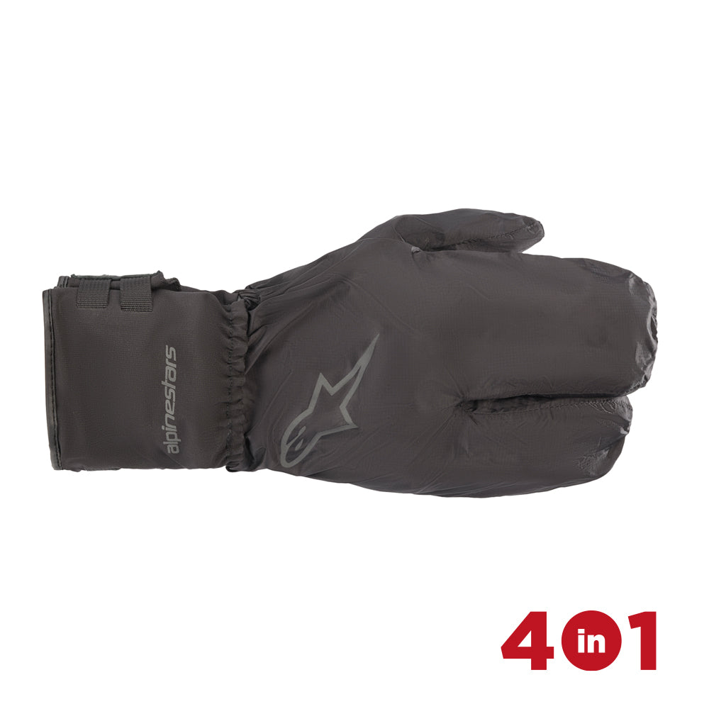 365 Water Resistant 4 in 1 Glove - Black