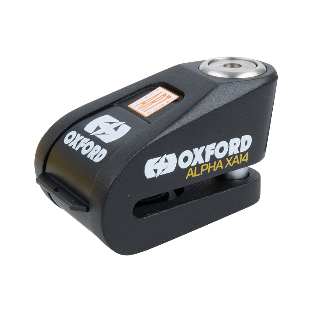 Oxford Alpha XA14 Alarm Disc Lock - Black / Black