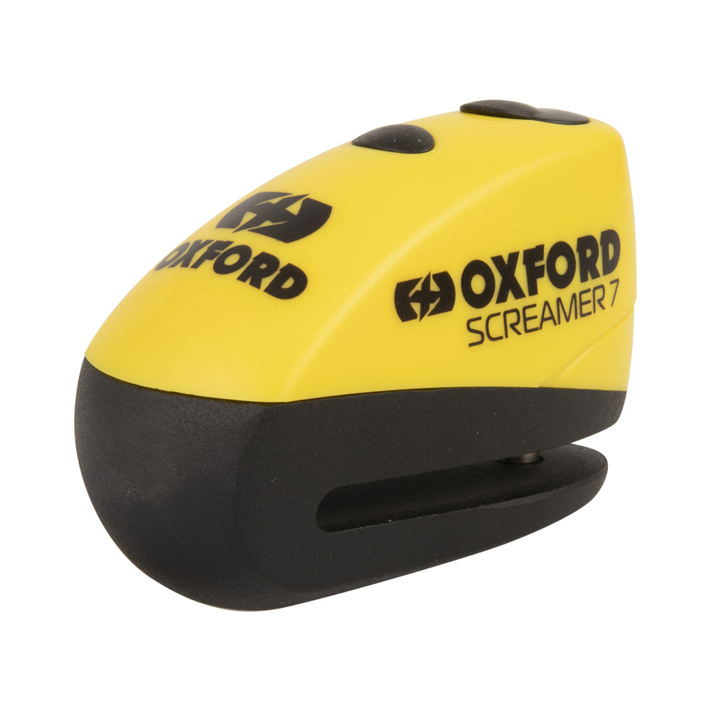 Oxford Screamer7 Alarm Disc Lock Yellow / black
