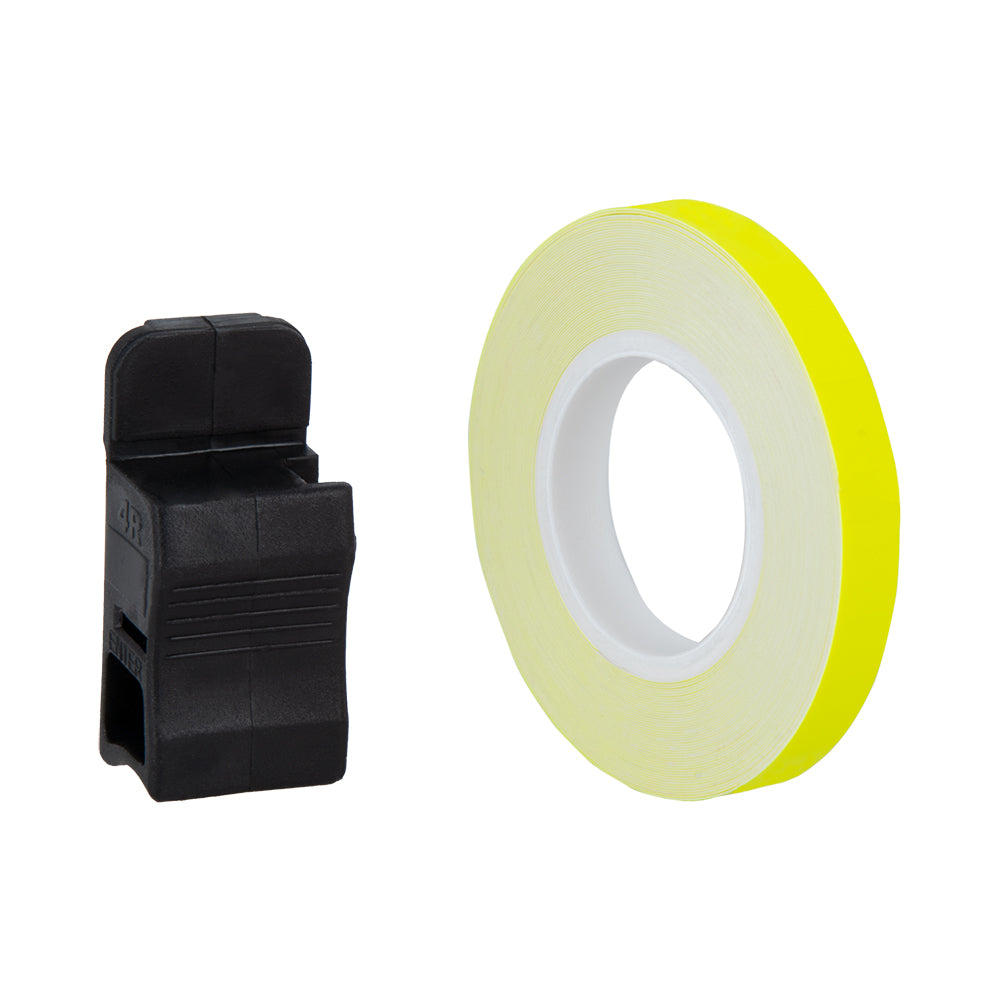 Oxford Wheel Stripes Fluo Yellow + Appl 7mmx6m