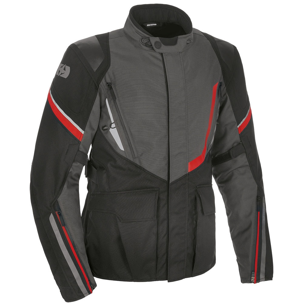 Oxford Montreal 4.0 MS Dry2Dry Jacket Black/Grey/Red