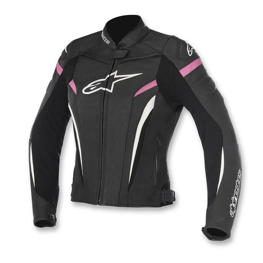 Alpinestars Stella GP Plus R V3 Leather Jacket - Black / White / Fuchsia