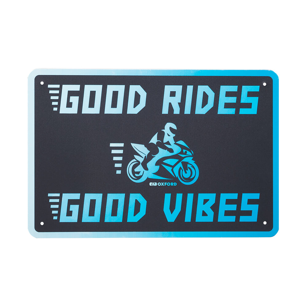 Oxford Garage Metal Sign: GOOD VIBES