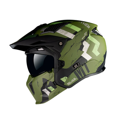 MT Streetfighter Skull A16 Matt - Green
