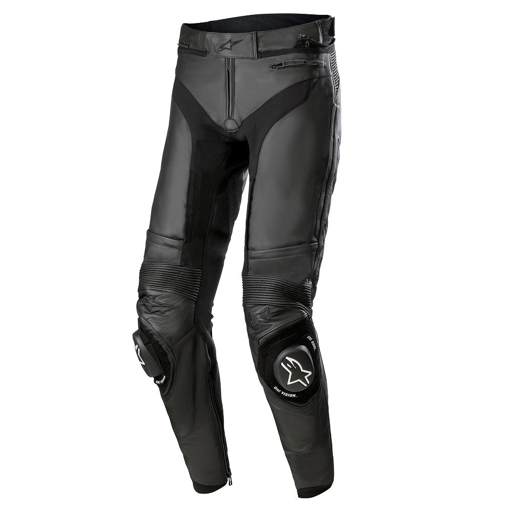 Alpinestars Missile V3 Leather Pants Short - Black / Black