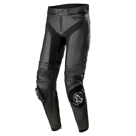 Missile V3 Leather Pants Long Black Black
