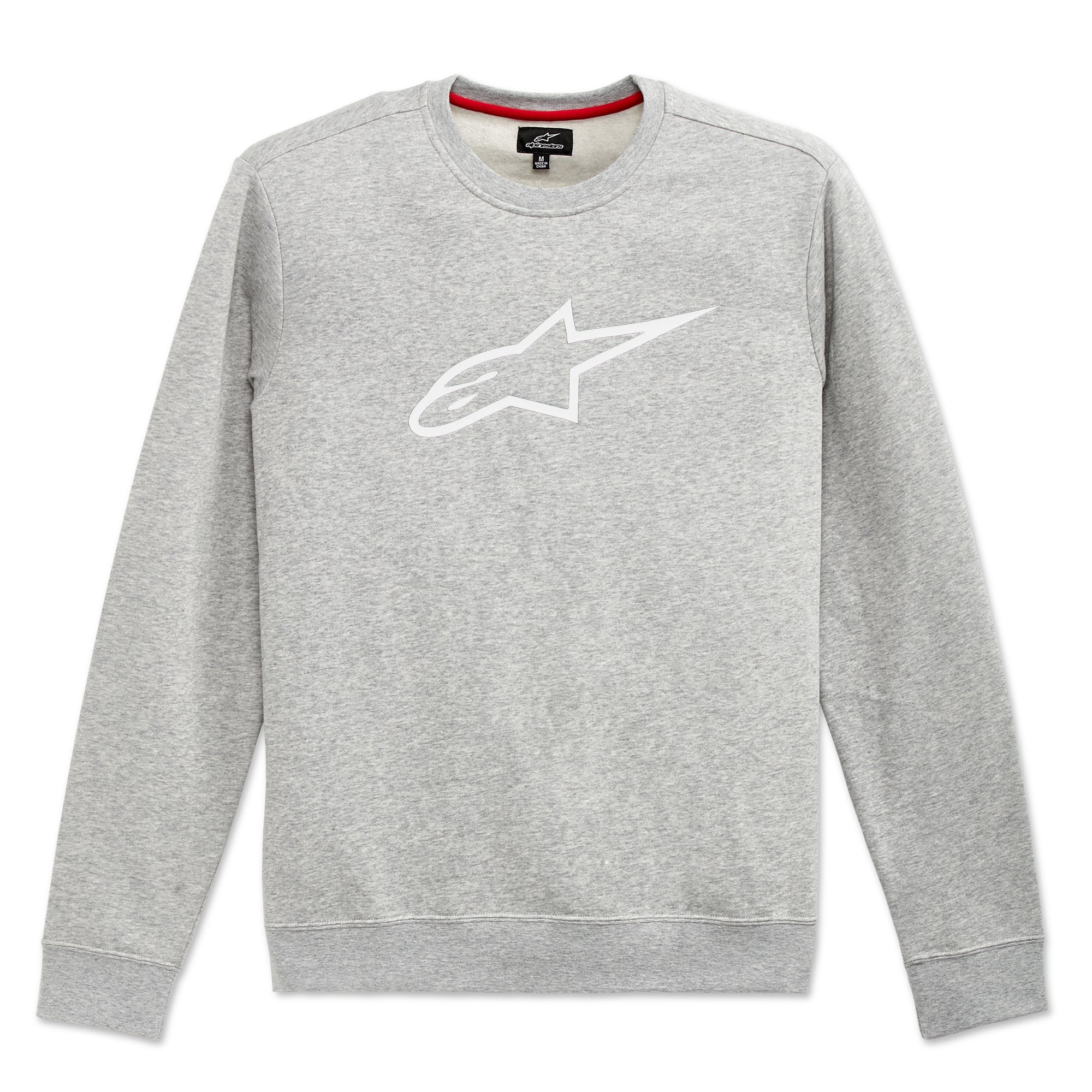 Alpinestars Ageless Crew Fleece - Grey Heather / White