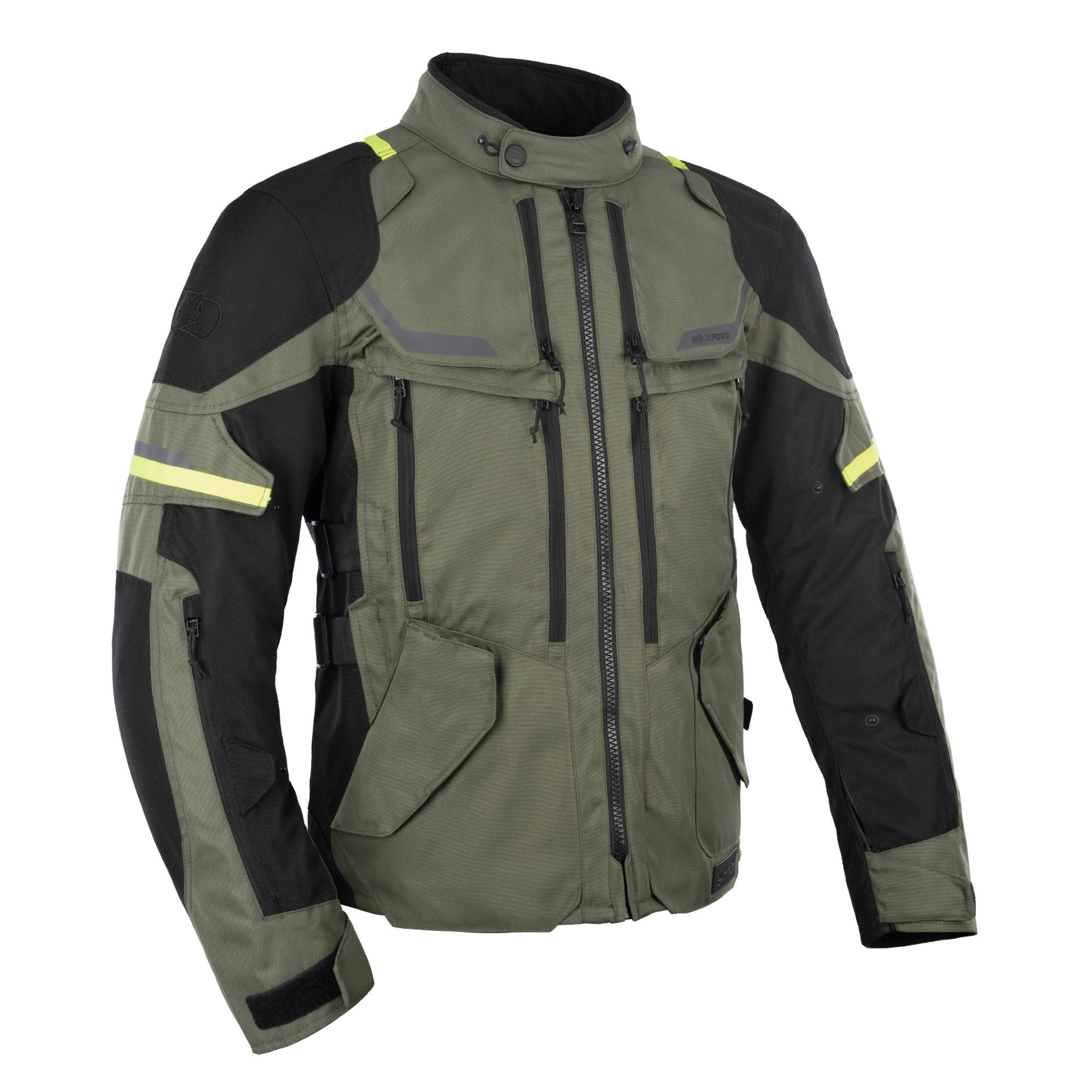 Oxford Oxford Rockland Mens Jacket - Khaki / Black / Fluo