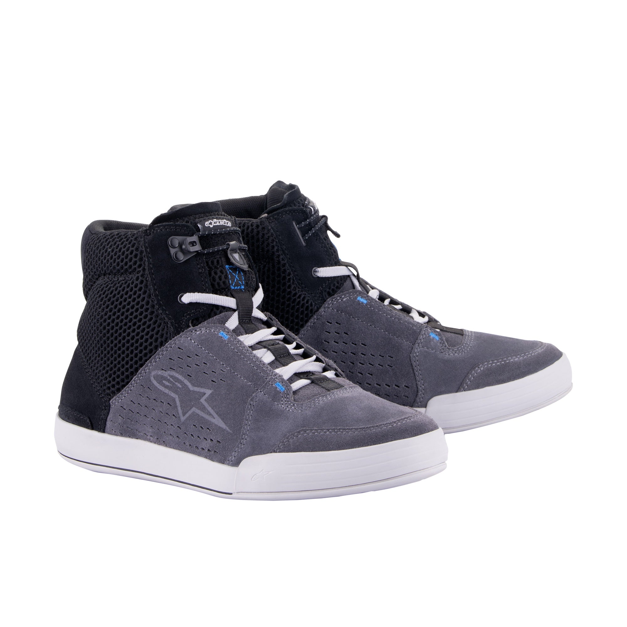 Alpinestars Chrome Air Shoes - Black Cool Grey Blue