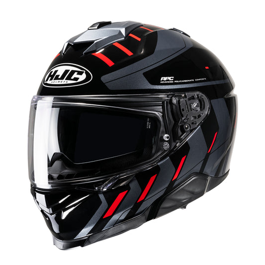HJC I71 Simo Full Face Helmet - Black / Red