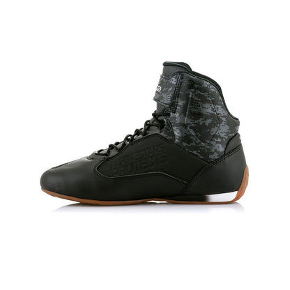 Alpinestars Faster 3 Short Motorcycle Boots - Black / Dark Grey / Gum