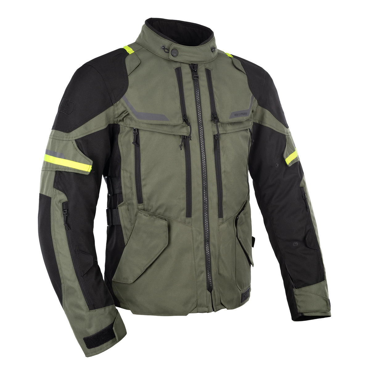 Oxford Oxford Rockland Mens Jacket - Khaki / Black / Fluo