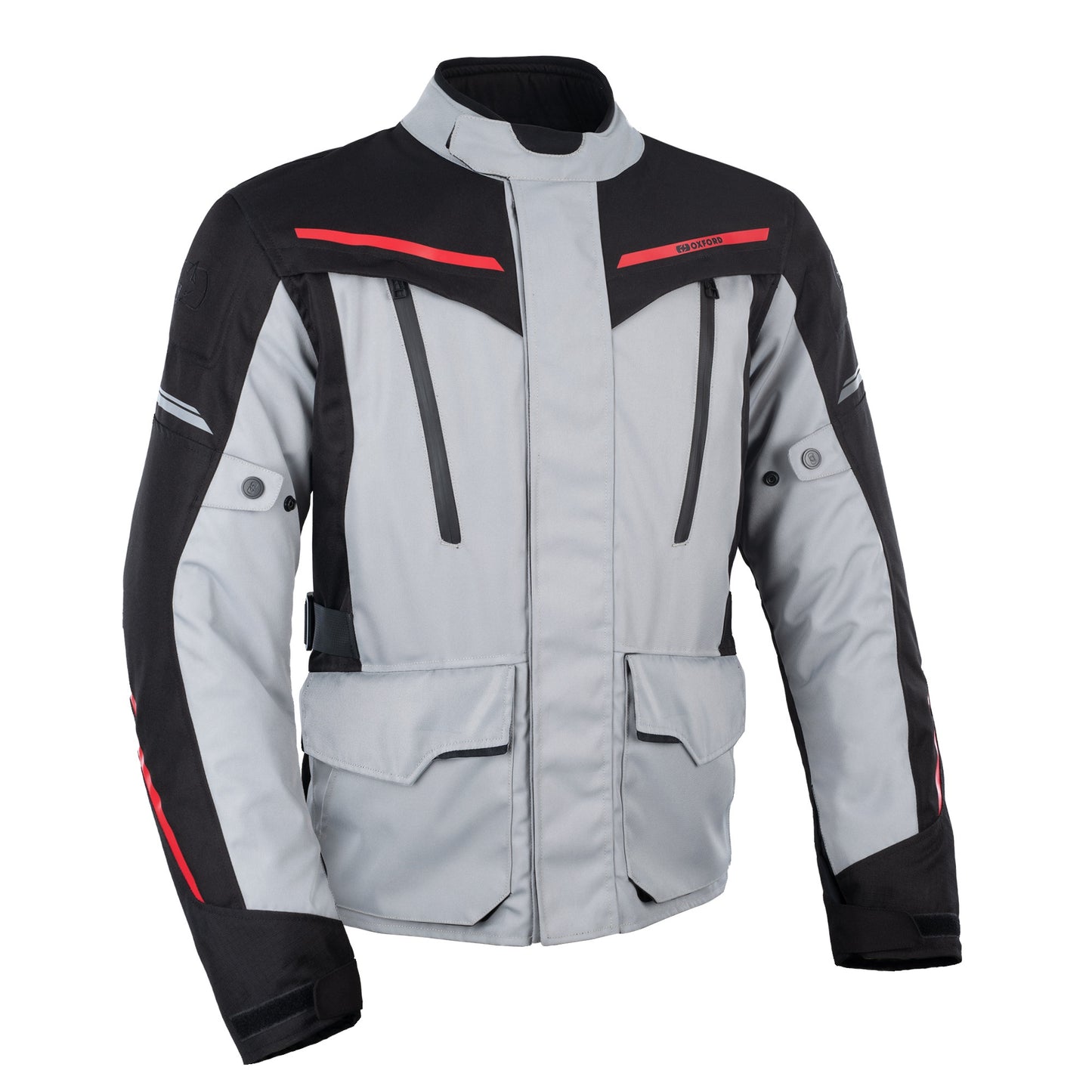 Oxford Metro 2.0 Waterproof Jacket - Grey / Black / Red