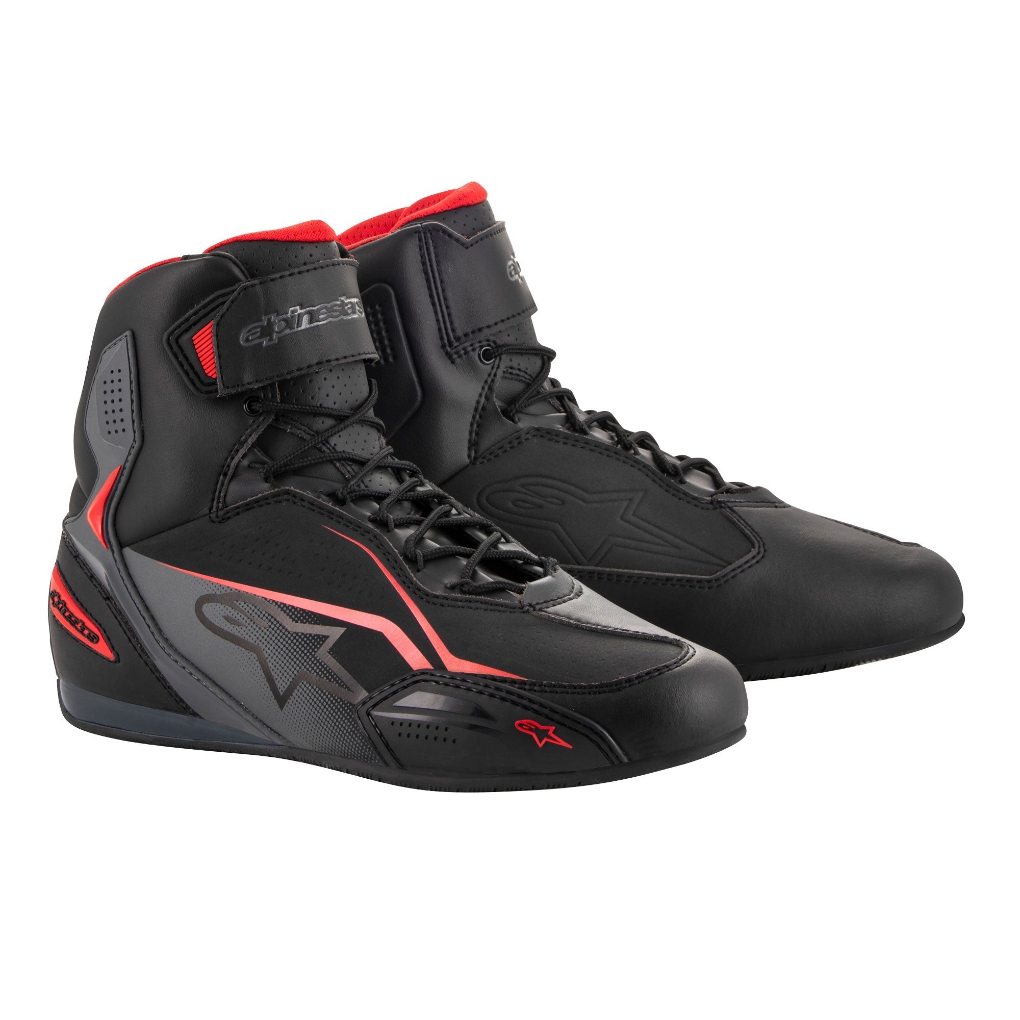Alpinestars Faster 3 Short Boots - Black / Grey / Red