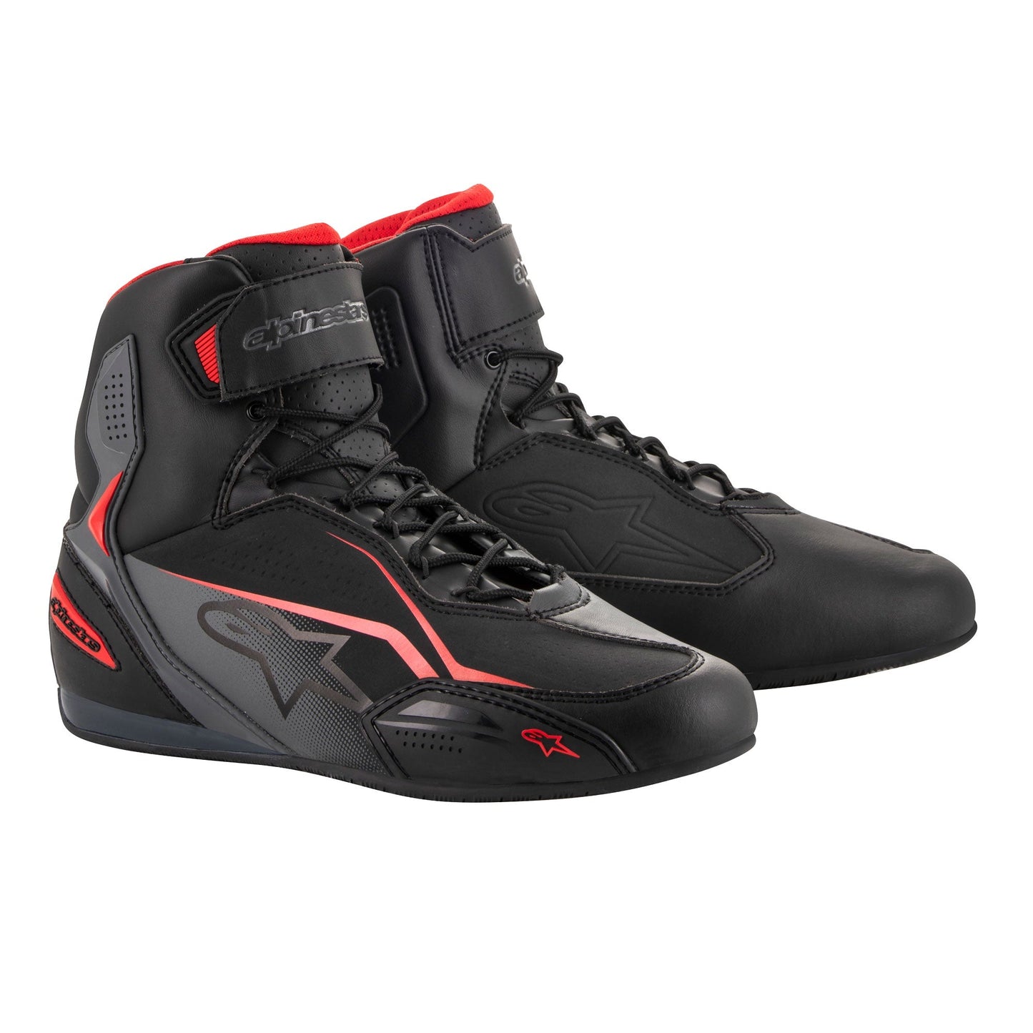 Alpinestars Faster 3 Short Boots - Black / Grey / Red