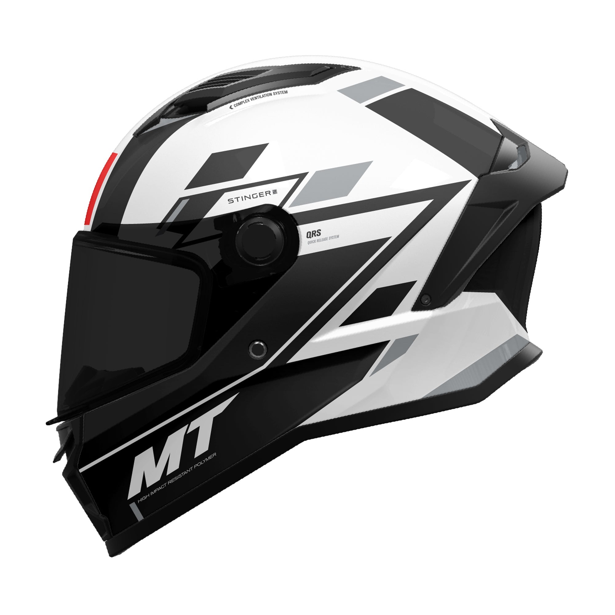 MT Stinger 2 Zivze A2 Gloss - Black / White