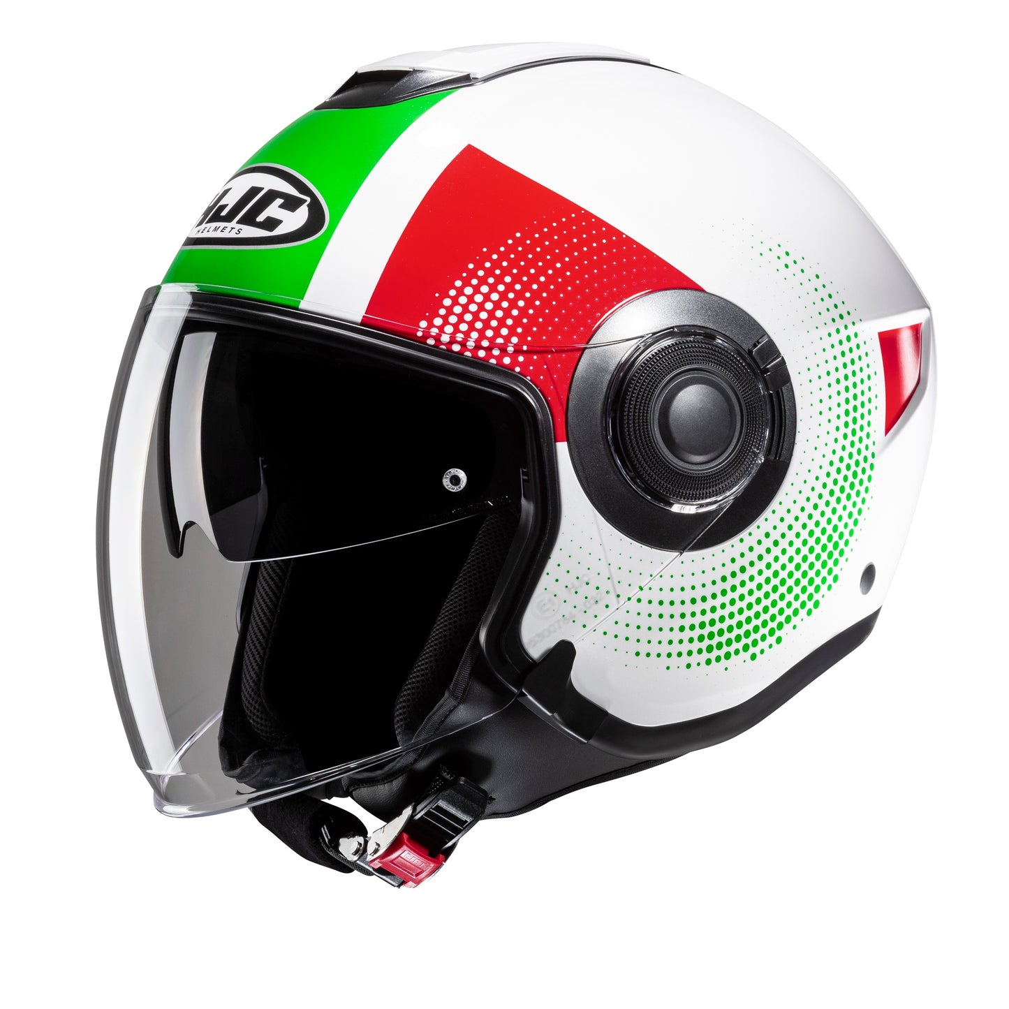 HJC I40N PYLE MC41 GREEN RED WHITE
