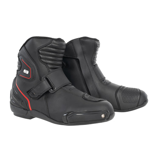 Oxford Omega Air Short MS Boot Blk/ Wht/ Red