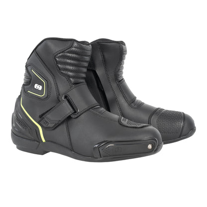 Oxford Omega Air Short Boots Black/ White/ Yellow