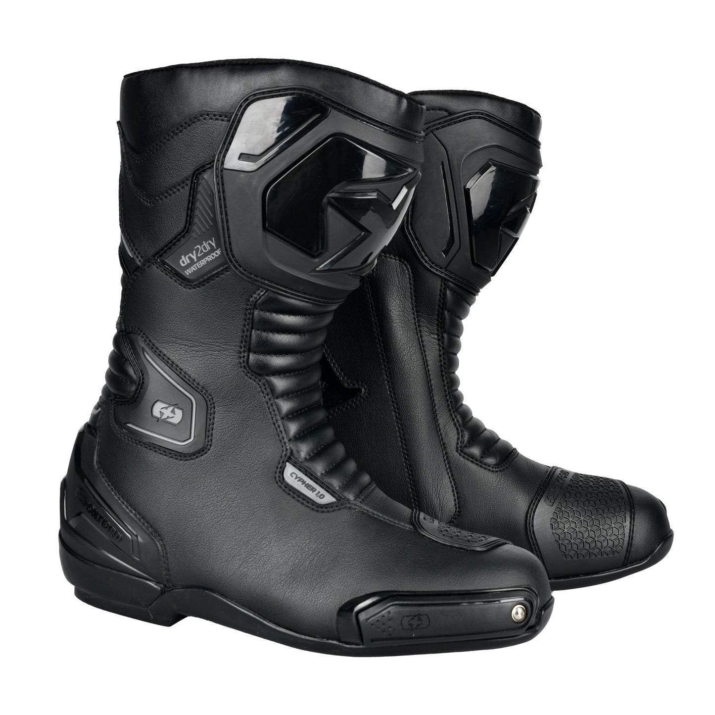 Oxford Cypher 1.0 Dry2Dry Waterproof Boots - Stealth Black