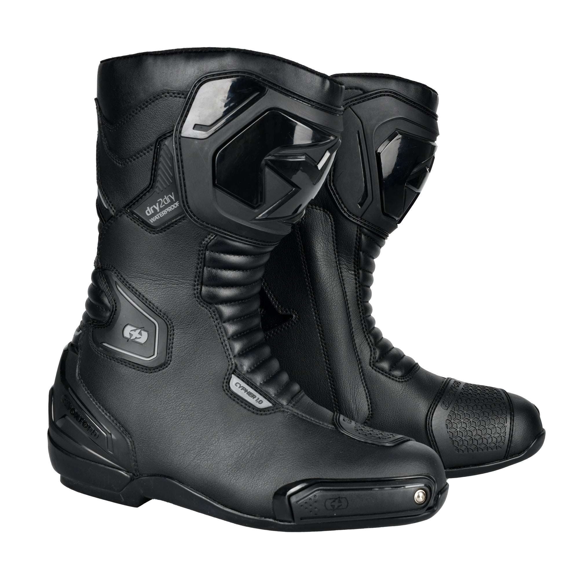 Oxford Cypher 1.0 Dry2Dry Waterproof Boots - Stealth Black