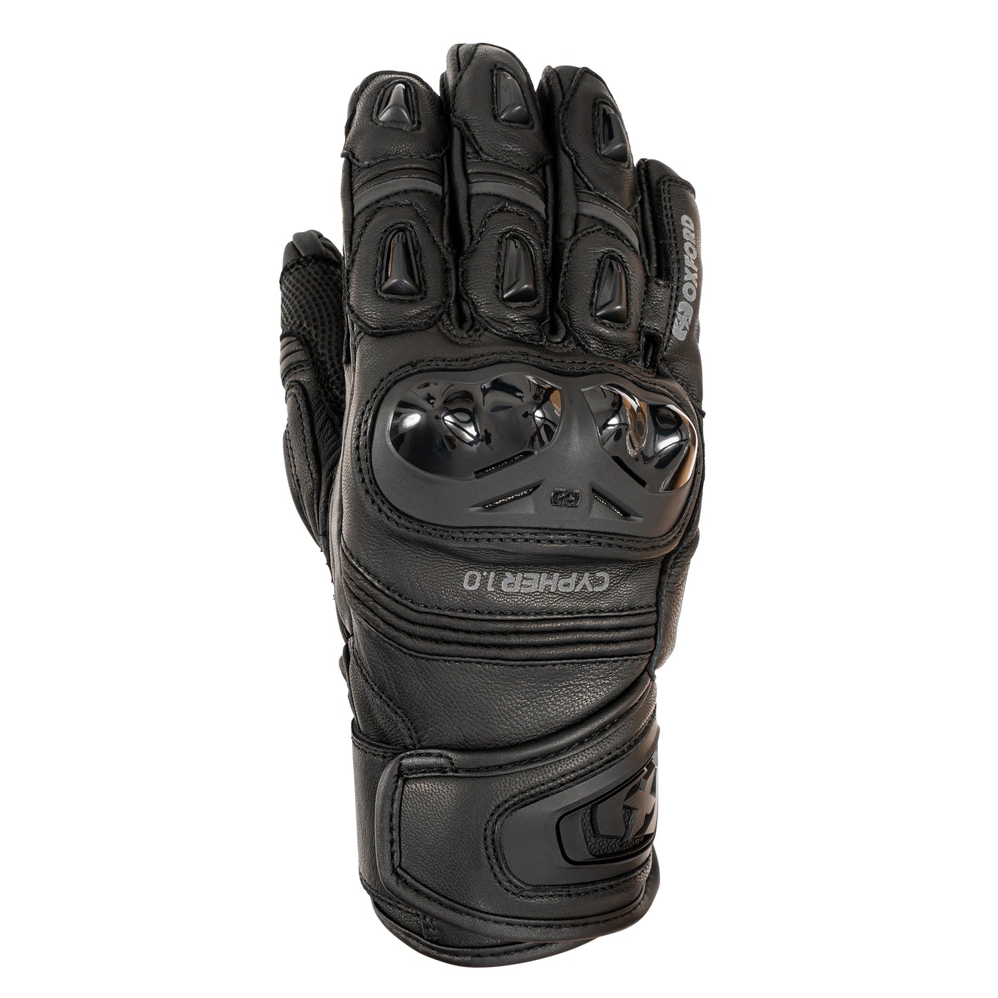 Oxford Cypher 1.0 Short Leather Mens Gloves Stealth - Black L