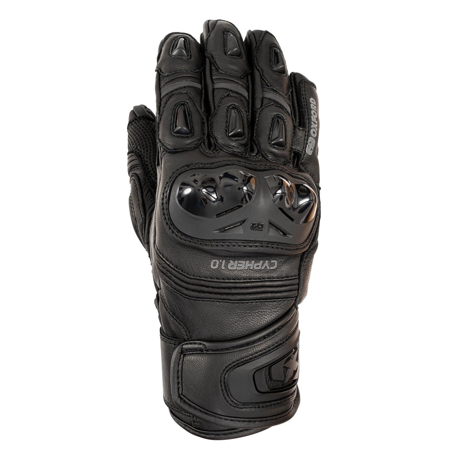 Oxford Cypher 1.0 Short Leather Mens Gloves Stealth - Black L