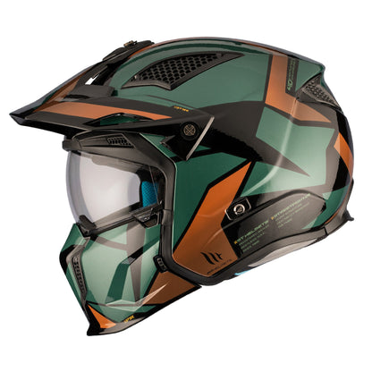MT Streetfighter SV S P1R A9 Matt - Black / Green / Gold