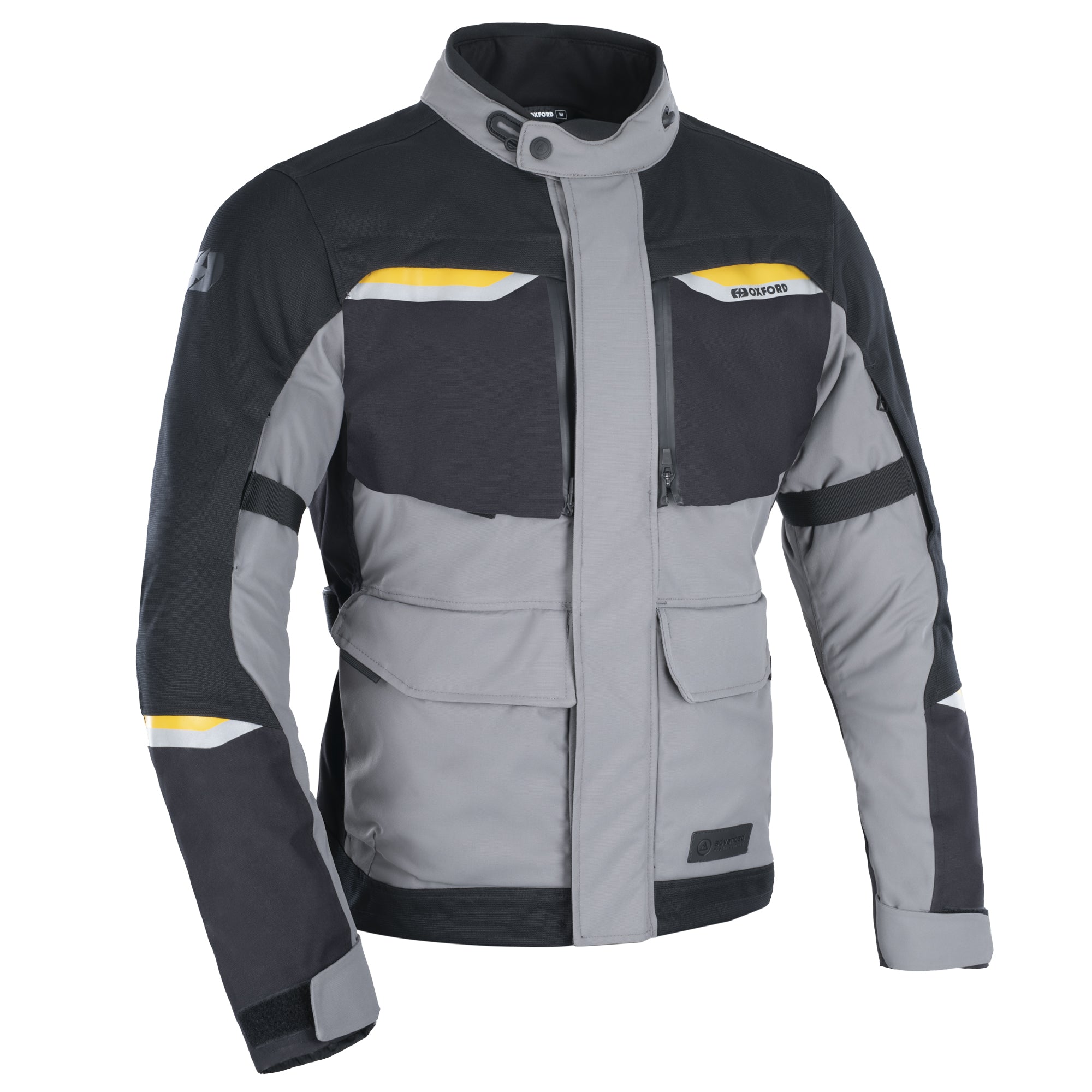 Oxford Mondial 2.0 mens Textile Laminated Jacket - Black / Grey
