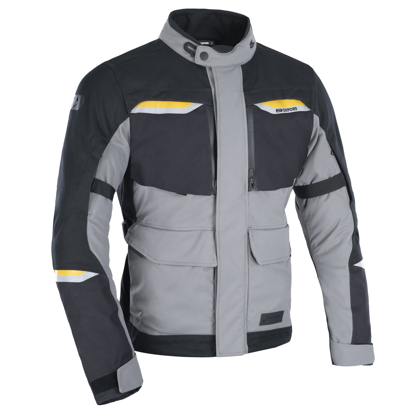 Oxford Mondial 2.0 mens Textile Laminated Jacket - Black / Grey