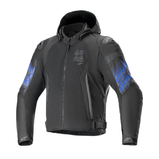 Alpinestars Zaca Air Venom Waterproof Jacket - Black / Electric Blue LARGE