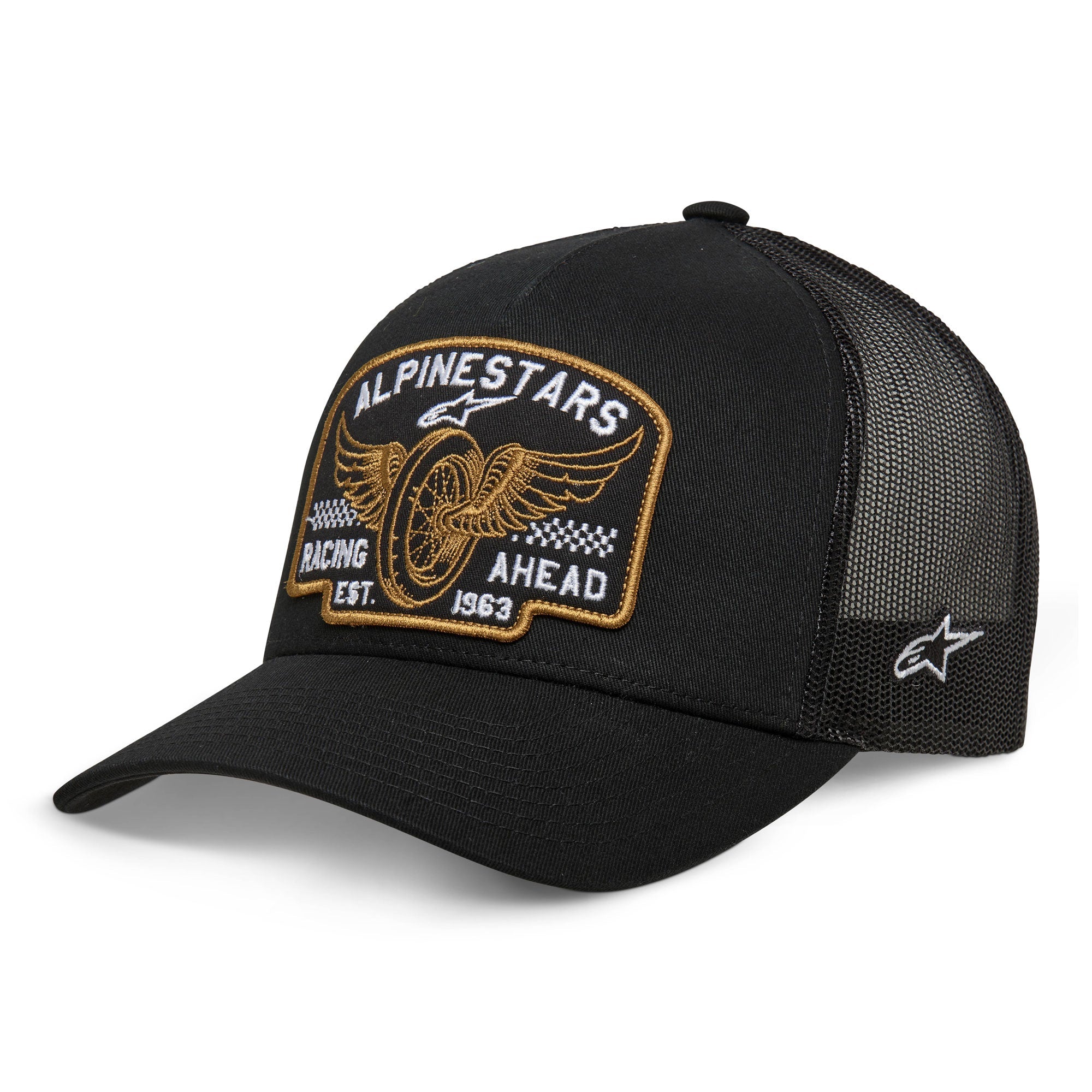 Alpinestars Heritage Patch Trucker Hat - Black / Black