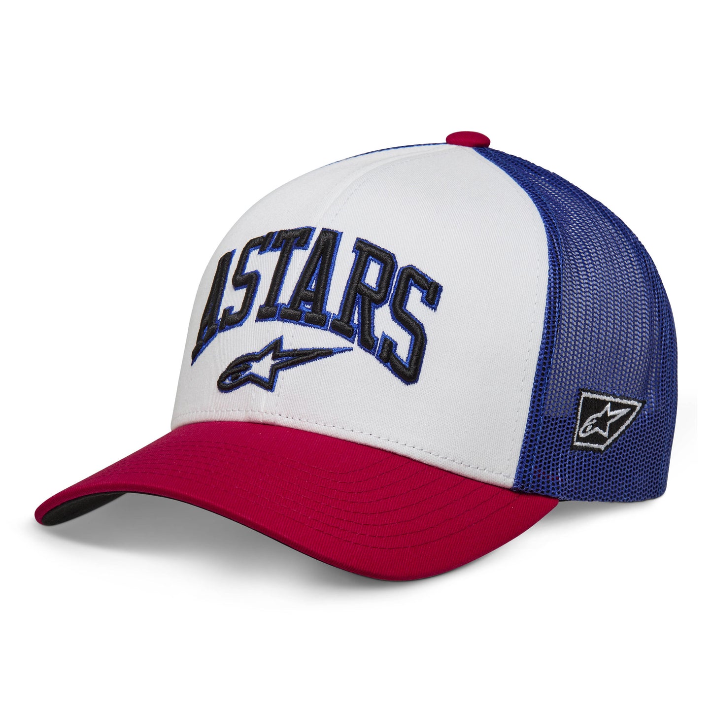 Alpinestars Dunker Trucker Hat White Red Blue - White Red Blue