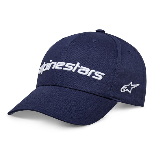 Alpinestars Linear Wordmark 2.0 Hat - Navy / White
