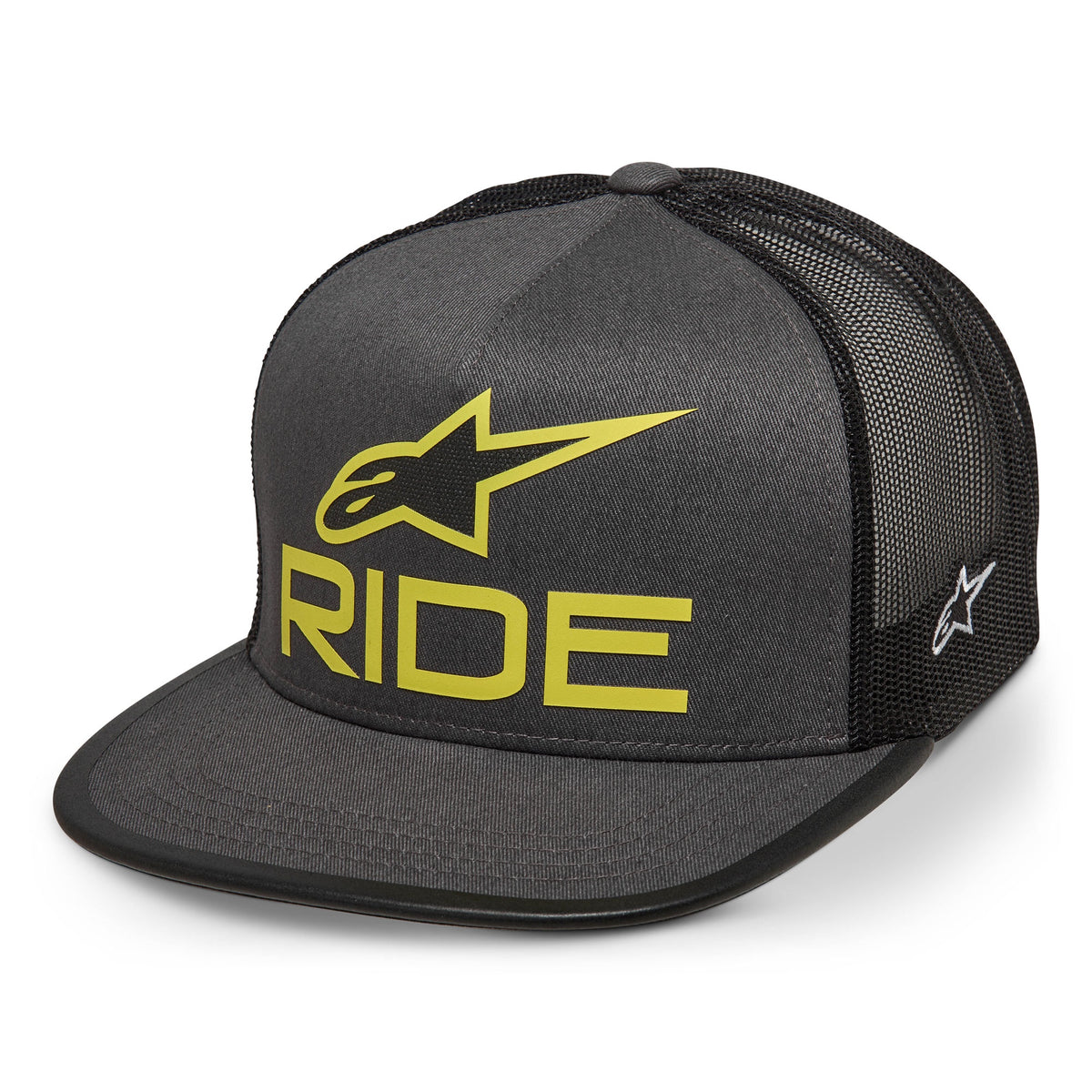 Alpinestars Ride 4.0 Trucker Hat - Charcoal Black Lime