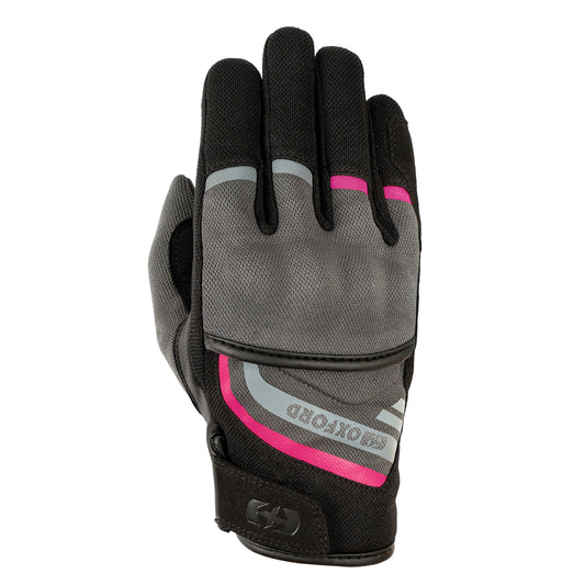 Oxford Dakar 1.0 Ladies Gloves - Charcoal / Pink