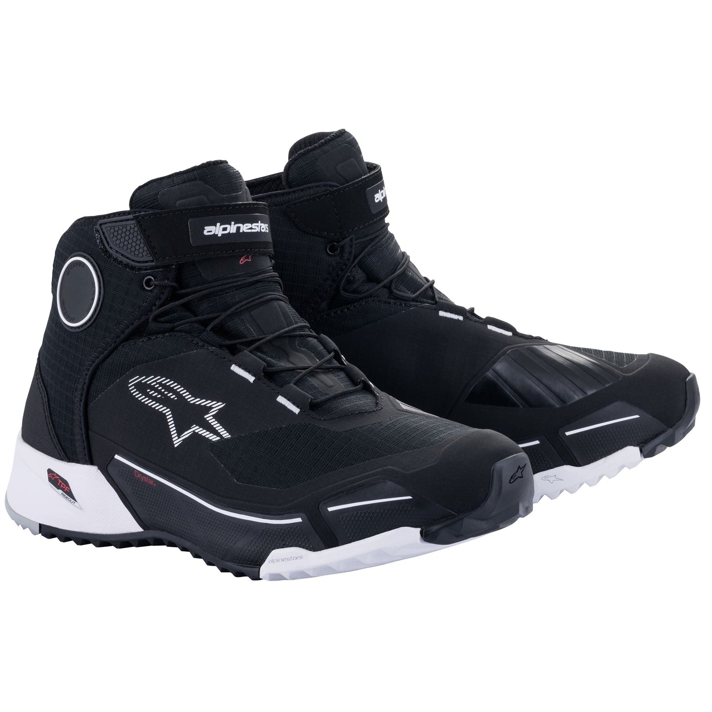Alpinestars Cr-X Drystar Riding Shoes Black White