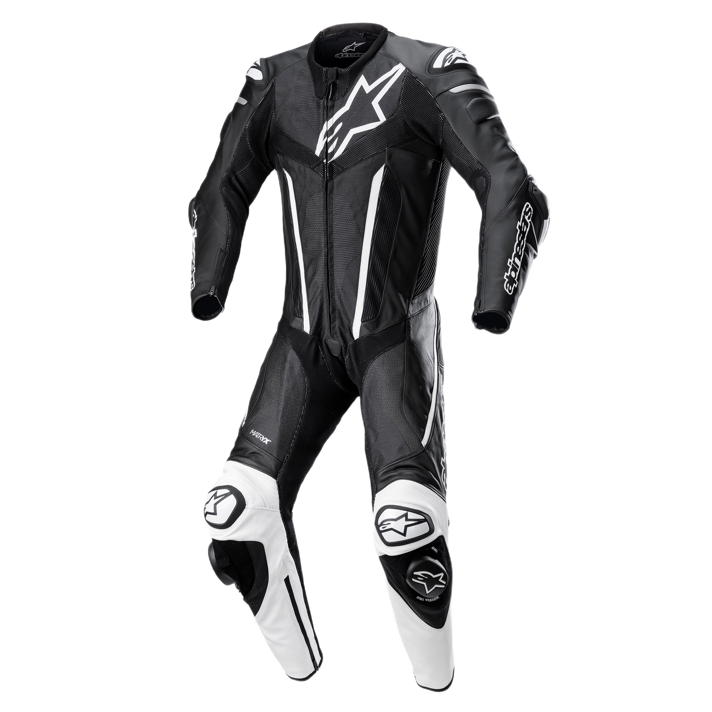Fusion Leather Suit 1 Pc Black White