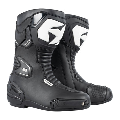 Oxford Cypher 1.0 Dry2Dry Waterproof Boots - Black / White