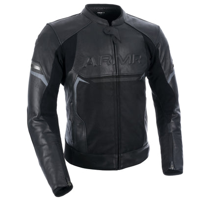 ARMR Raiden 3.0 Mens Leather Jacket - Black
