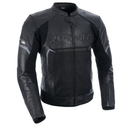 ARMR Raiden 3.0 Mens Leather Jacket - Black
