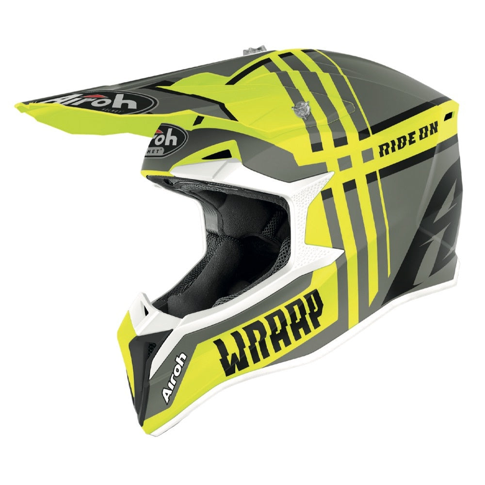 Airoh Wraap Broken Yellow Matt