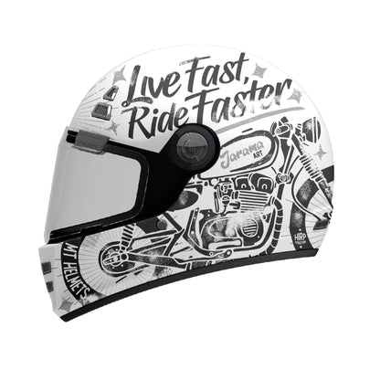 MT Jarama SV Art A2 Gloss - White / Black