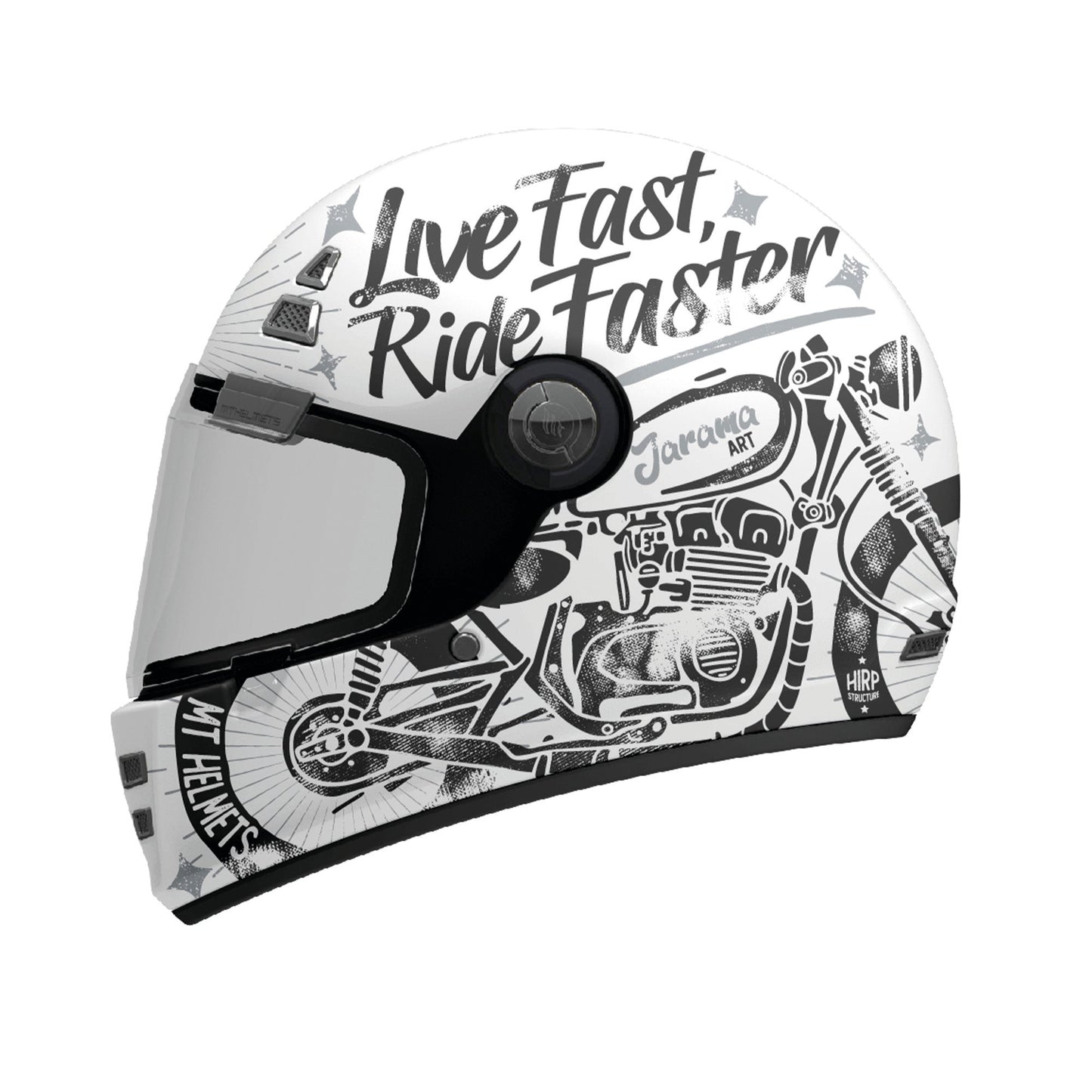 MT Jarama SV Art A2 Gloss - White / Black