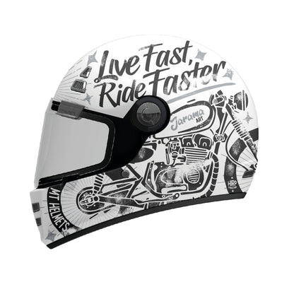 MT Jarama SV Art A2 Gloss - White / Black