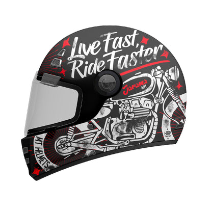 MT Jarama SV Art B5 Matt - Black / Red