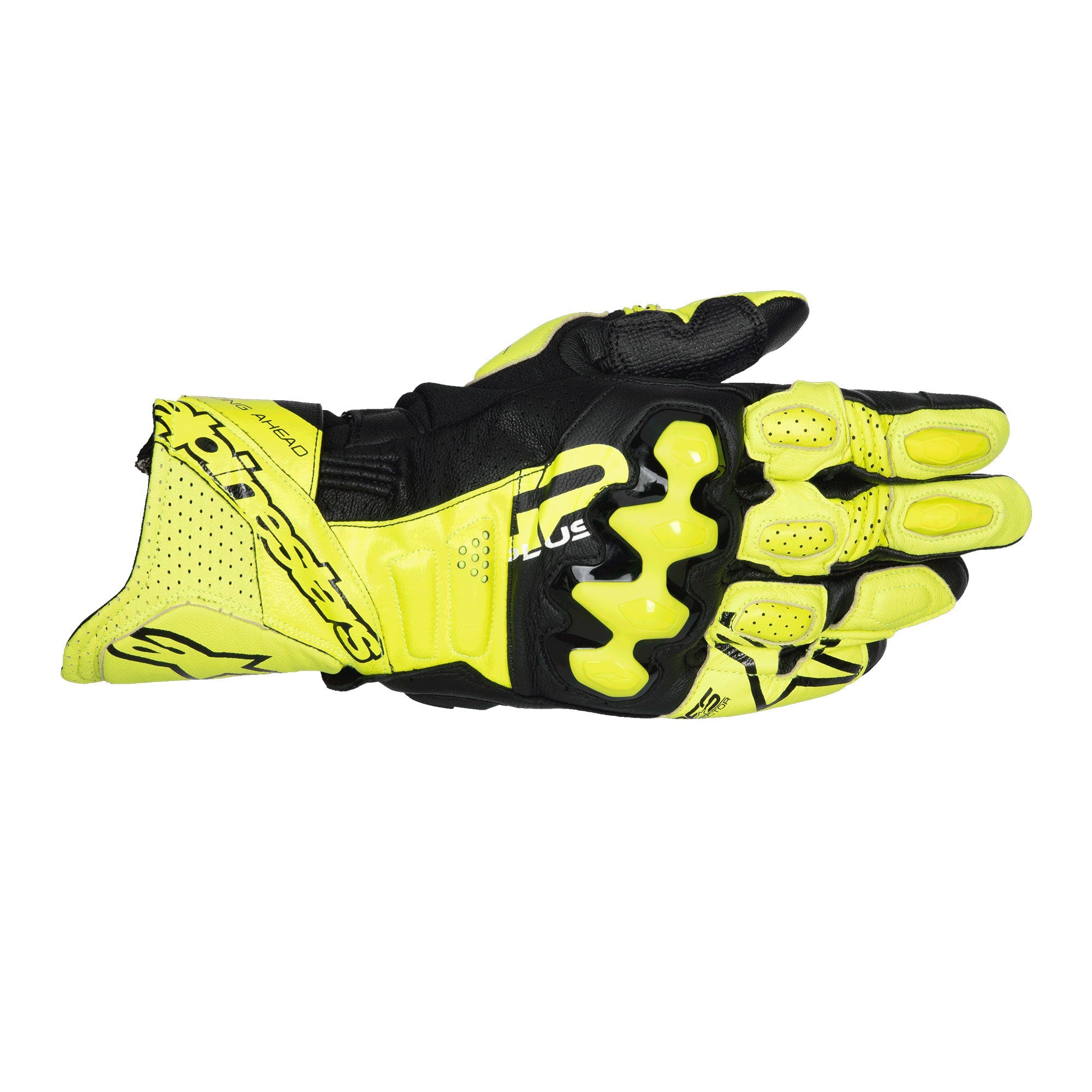 GP Plus R V3 Gloves Yellow Fluo Black