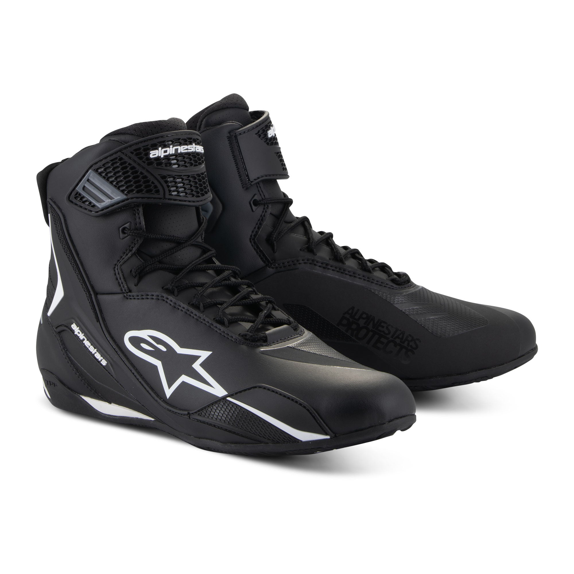 Alpinestars Faster-4 Shoes - Black  / White