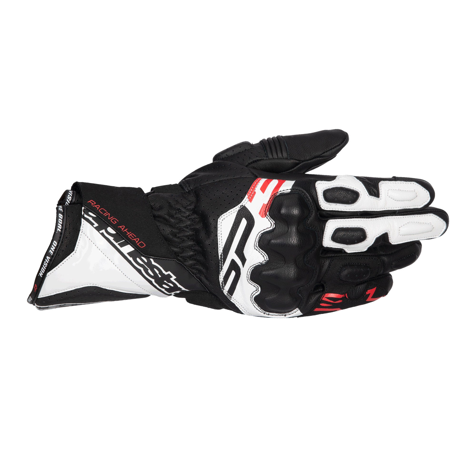 Alpinestars SP-3 Gloves - Black / White / Red Fluo