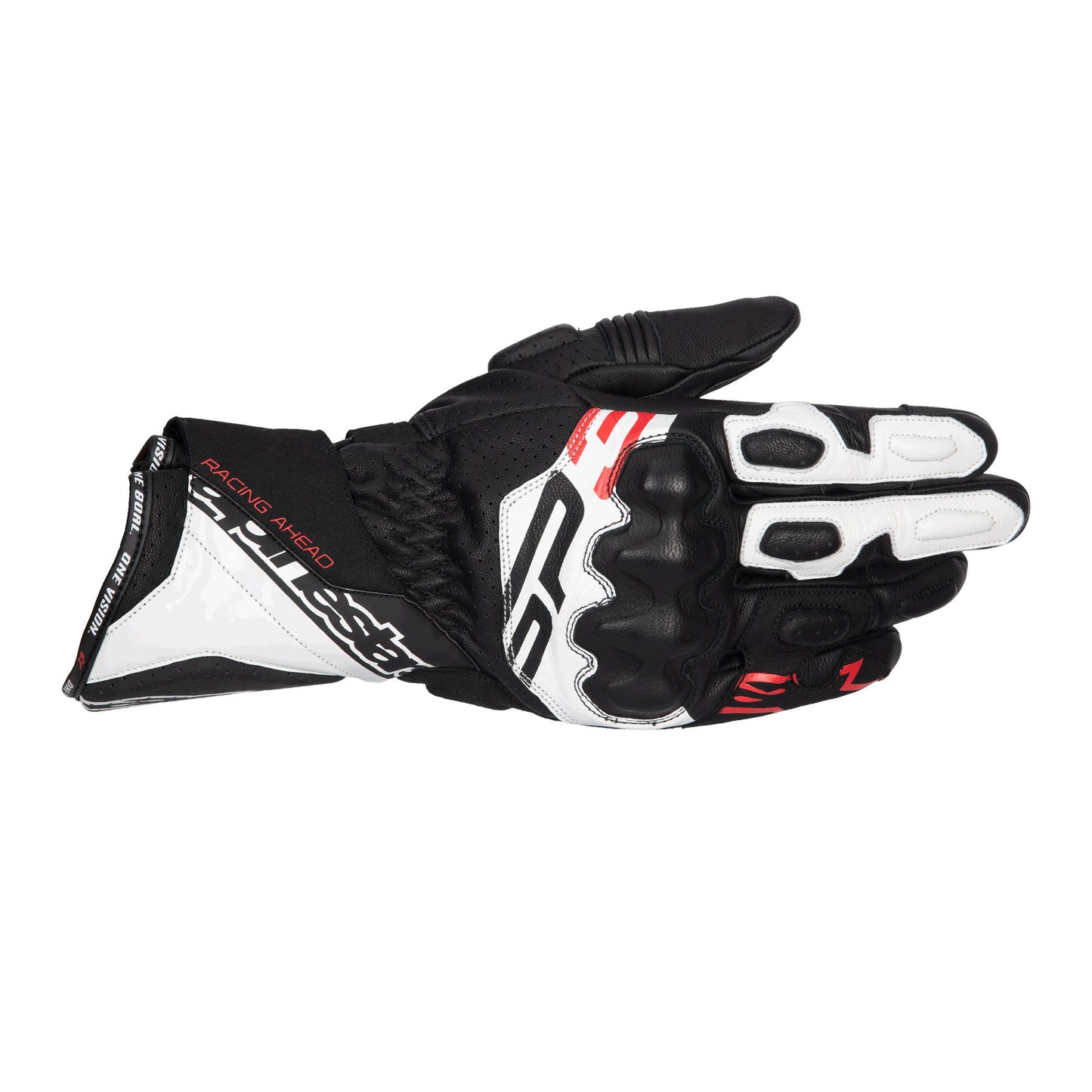 Alpinestars SP-3 Gloves - Black / White / Red Fluo